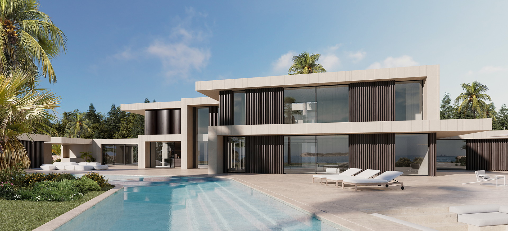 Vista del proyecto conceptual Residencia Bellamar